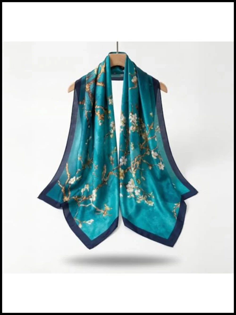 Lightweight Silk Designer Scarf - Neck Scarf Shawl Wrap